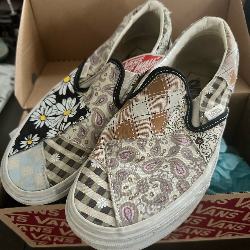Vans Multicolor Patchwork Slip-On Sneakers